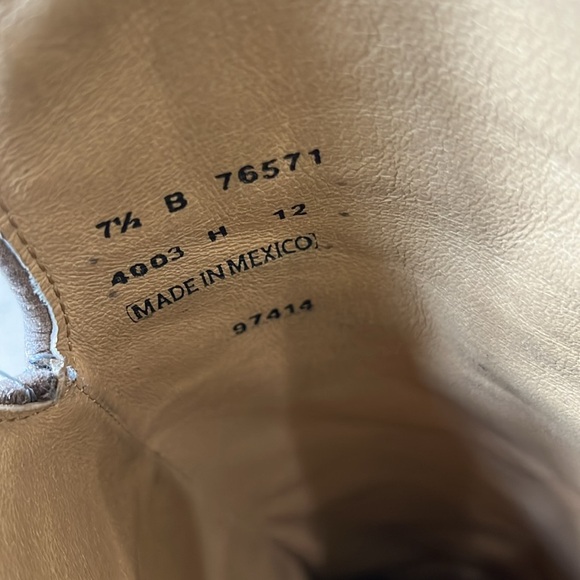 Fyre Tall Leather Jackie Riding Boots Zipper Tan Beige Womens 7.5 Fall Autumn - Picture 8 of 10